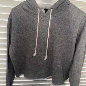 Gray Hooded Women's Sweater